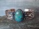 Navajo Indian Copper & Turquoise Cuff Bracelet by Cleveland