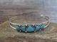 Navajo Sterling Silver & Turquoise 5 Stone Cuff Bracelet - Begay