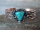 Navajo Indian Copper & Turquoise Cuff Bracelet by Cleveland