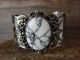 Native American Navajo Indian Nickel Silver Howlite Bracelet by Jackie Cleveland