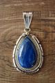 Native American Sterling Silver Lapis Pendant - Samuel Yellowhair