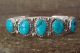 Navajo Sterling Silver Turquoise 5 Stone Cuff Bracelet! Begay