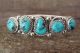 Navajo Sterling Silver Turquoise 5 Stone Cuff Bracelet! Begay