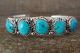 Navajo Sterling Silver Turquoise 5 Stone Cuff Bracelet! Begay