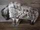 Navajo Indian Pottery Horse Hair Bison Sculpture by Yellow Corn