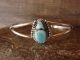 Navajo Indian Sterling Silver Turquoise Bracelet by Mariano