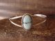 Navajo Indian Sterling Silver Turquoise Bracelet by Mariano