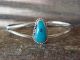 Navajo Indian Sterling Silver Turquoise Bracelet by Mariano