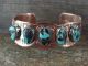 Native American Jewelry Copper Turquoise Bracelet by Bobby Cleveland