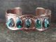 Native American Jewelry Copper Turquoise Bracelet by Bobby Cleveland