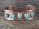 Native American Jewelry Copper Turquoise Bracelet by Bobby Cleveland