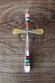 Zuni Indian Sterling Silver Inlay Cross Pendant by  Lynette Bowannie.