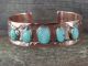 Native American Jewelry Copper Turquoise Bracelet by Bobby Cleveland