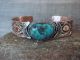 Navajo Indian Copper & Turquoise Cuff Bracelet by Cleveland