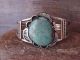 Native American Navajo Indian Nickel Silver Brass Turquoise Bracelet by Bobby Cleveland