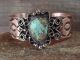 Navajo Indian Copper & Turquoise Bracelet by Jackie Cleveland