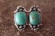 Navajo Indian Sterling Silver Turquoise Post Earrings - Ross