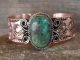 Navajo Indian Copper & Turquoise Bracelet by Jackie Cleveland