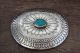 Navajo Indian Jewelry Sterling Silver Turquoise Belt Buckle - Carson Blackgoat