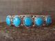 Navajo Sterling Silver Turquoise 6 Stone Cuff Bracelet! Begay