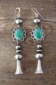 Navajo Sterling Silver Turquoise Blossom Dangle Earrings! P. Yazzie