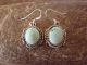 Navajo Indian Sterling Silver Turquoise Dangle Earrings by Jan Mariano