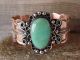 Navajo Indian Copper & Turquoise Bracelet by Jackie Cleveland