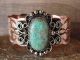 Navajo Indian Copper & Turquoise Bracelet by Jackie Cleveland