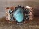 Navajo Indian Copper & Turquoise Bracelet by Jackie Cleveland