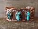 Native American Copper Turquoise Bracelet by Bobby Cleveland