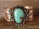 Navajo Indian Copper & Turquoise Bracelet by Jackie Cleveland