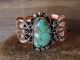 Navajo Indian Copper & Turquoise Bracelet by Jackie Cleveland