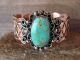 Navajo Indian Copper & Turquoise Bracelet by Jackie Cleveland