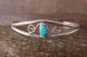 Navajo Indian Jewelry Sterling Silver Turquoise Bracelet by J. Lincoln