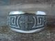 Navajo Indian Sterling Silver Sand Cast Cuff Bracelet Signed Bowman