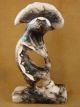 Navajo Indian Pottery Horse Hair Kokopelli Sculpture by Vail