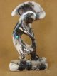 Navajo Indian Pottery Horse Hair Kokopelli Sculpture by Vail