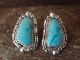 Navajo Sterling Silver Turquoise Post Earrings! Spencer