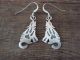 Navajo Indian Sterling Silver Coyote Dangle Earrings - Robert Gene