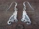 Navajo Indian Sterling Silver Coyote Dangle Earrings - Robert Gene