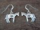 Navajo Indian Sterling Silver Horse Dangle Earrings - Robert Gene