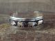 Navajo Indian Sterling Silver Bear Bracelet Signed by T & R Singer