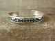 Navajo Indian Sterling Silver Bracelet Signed by T & R Singer