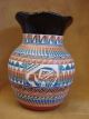 Navajo Indian Hand Etched & Painted Bear Pottery by Mirelle Gilmore