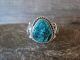 Navajo Indian Sterling Silver Turquoise Ring by Begay - Size 8