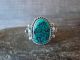 Navajo Indian Sterling Silver Turquoise Ring by Begay - Size 10