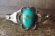 Native American Jewelry Nickel Silver Turquoise Bracelet by Phoebe Tolta