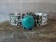 Navajo Indian Nickel Silver & Turquoise Bracelet by Cleveland