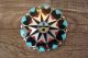 Zuni Sterling Silver Inlay Sunface Pin/Pendant - D. Gasper