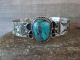 Navajo Indian Nickel Silver & Turquoise Bracelet by Cleveland